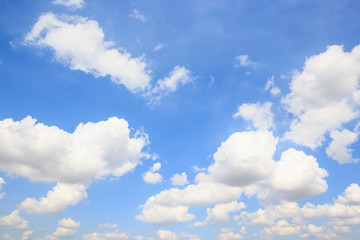 Fototapeta na wymiar Cloud with blue sky background.