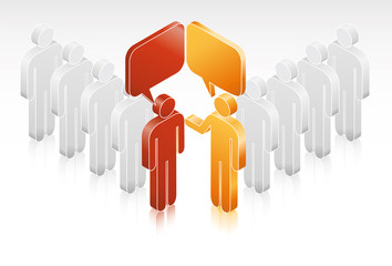 Negotiation between two groups