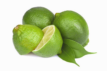 fresh lime isolated