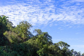 Beautiful mountains landscape and blue sky