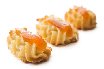 Pasta Reale, sicilian pastries with almond paste and marmalade