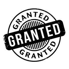 Granted rubber stamp