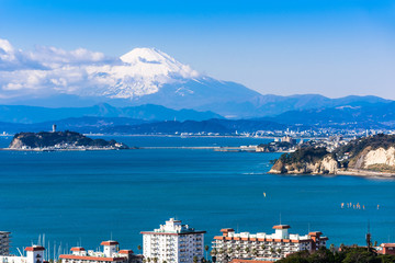 富士山と湘南海岸