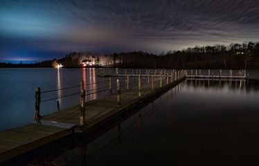 Fototapeta premium Cloudy Winter Night