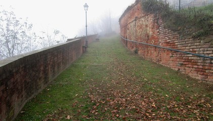 Le Mura Del Castello Avvolte Dalla Nebbia 1 2016