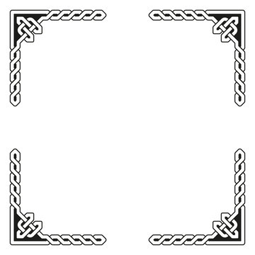 Decorative Celtic Frame Vector Illustration