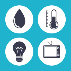 smart house settings menu vector illustration design