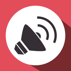megaphone sound device isolated icon vector illustration design