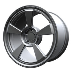 Obraz premium Aluminum cast disks for a car (3D model)