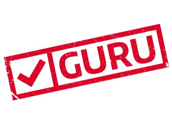 Fototapeta premium Guru rubber stamp