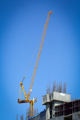 construction site building industry with machinery crane