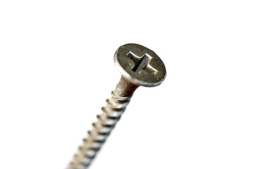 Close-up of construction screw head