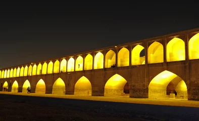 Papier Peint photo autocollant Pont Khadjou Pont Allahverdi Khan (Si-o-seh pol) à Ispahan, Iran