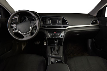 Clean modern car dashboard