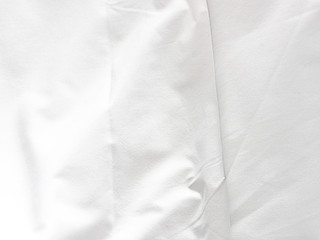 Close up of bedding sheets with copy-space.