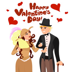 Couple walking together