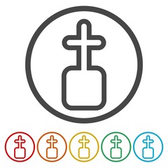 Obraz premium Church vector icon, Church symbol 