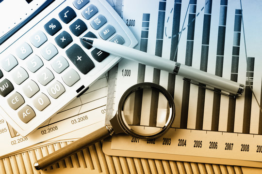 Business Objects in the office on the table