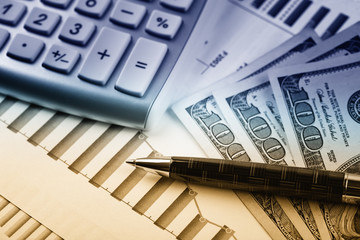 Business Objects in the office on the table