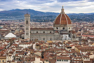 Fototapeta na wymiar Italy. Views of Florence, Cathedral Santa Maria del Fiore.