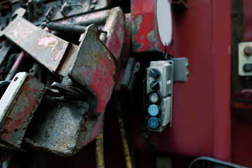 Part of garbage truck