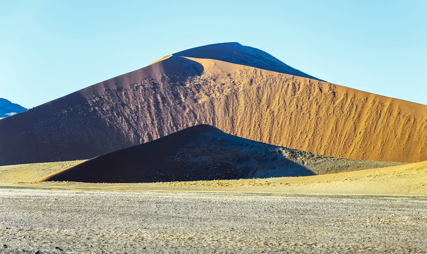 Dunes in Sossusvlei plato of Namib Naukluft National Park - Namibia, South Africa