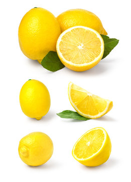 Lemon isolated on white