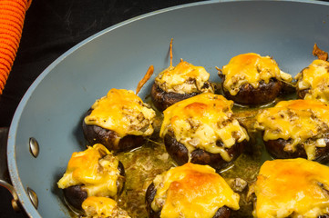 Royal baked stuffed mushrooms