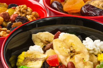 dried and fresh fruits