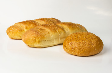 Naklejka premium set whole wheat breads