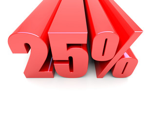 25 percent off 
