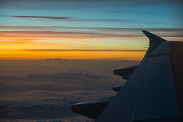 Flying above the clouds 