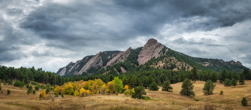 Flatiron Mountains in Boulder Colorado 