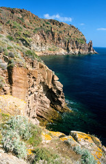 cala dello zurletto isola di capraia parco nazionale arcipelago toscano toscana