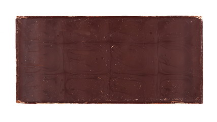 chocolate bars texture, isolated on white background