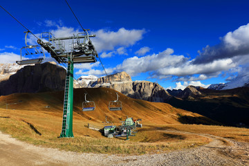 Mountain landscape in the Dolomites, Italy, Europe