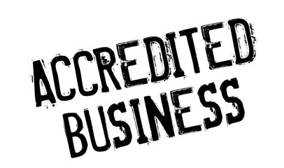 Accredited Business rubber stamp