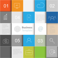 Vector background with squares.Business template infographics.