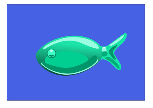 Fish of jelly. Vector Illustration