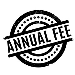Annual Fee rubber stamp