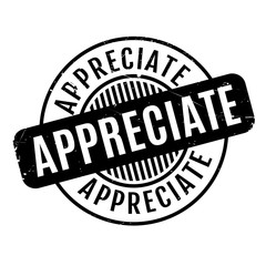 Appreciate rubber stamp