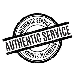 Authentic Service rubber stamp