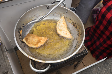 deep fried dough in Ecuador 