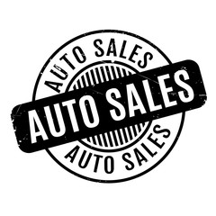 Auto Sales rubber stamp