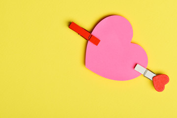 paper valentine pink heart