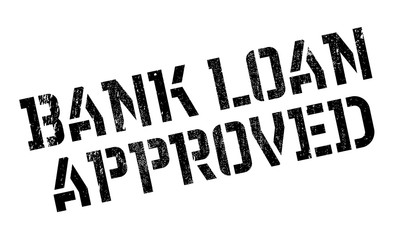Bank Loan Approved rubber stamp