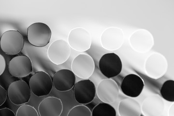 Abstract composition with cocktail straws