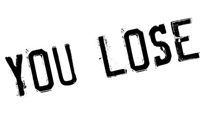 Fototapeta premium You Lose rubber stamp