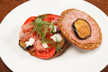 Sandwich with vegetables
