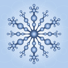 молекула снежинка